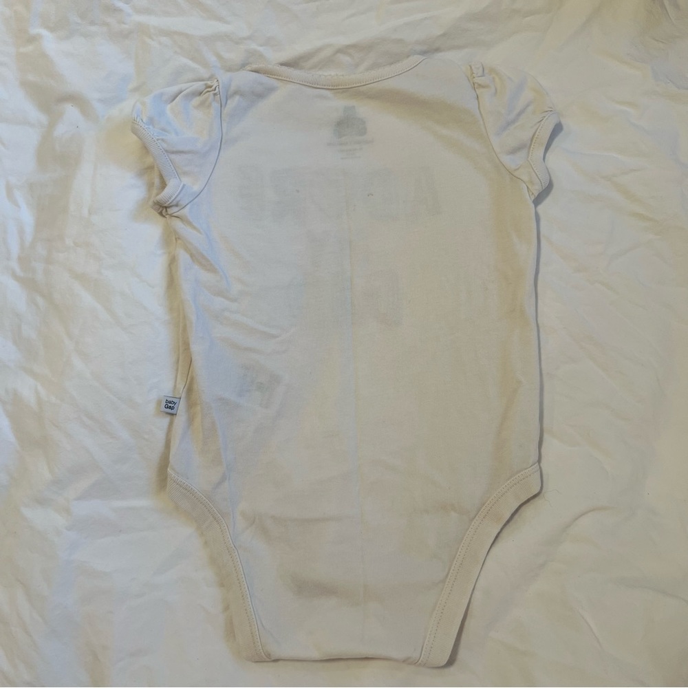 GAP Onesie Adore my Dad Father’s Day, White, 12-18m - Picture 5 of 7